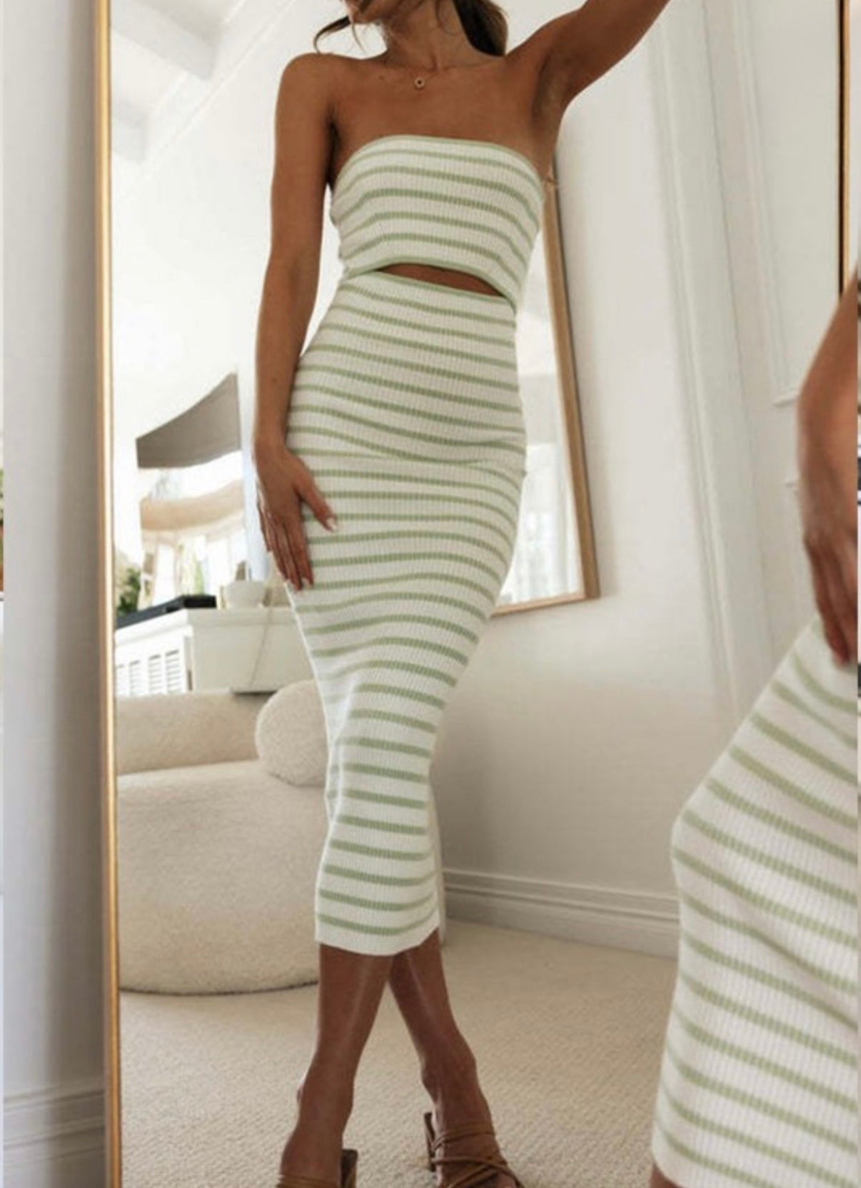 Knit Stripes Dress