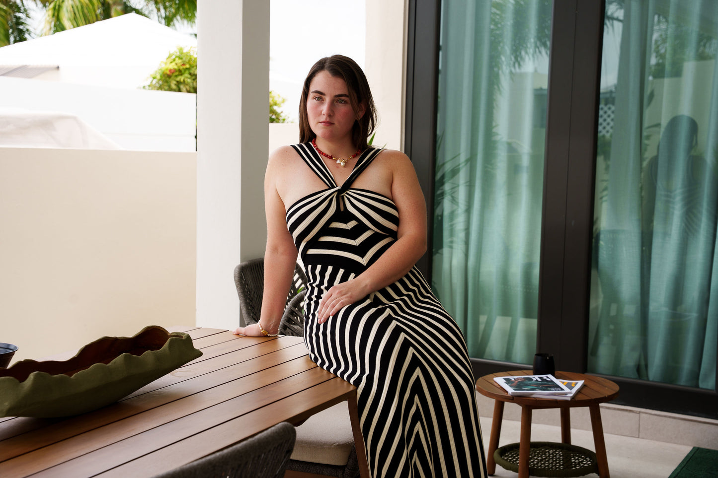 Striped Knit Dress