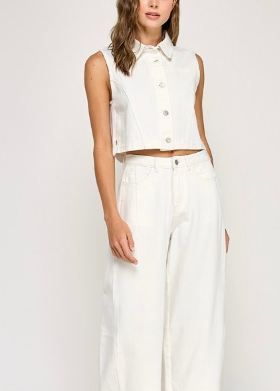 White Denim Set