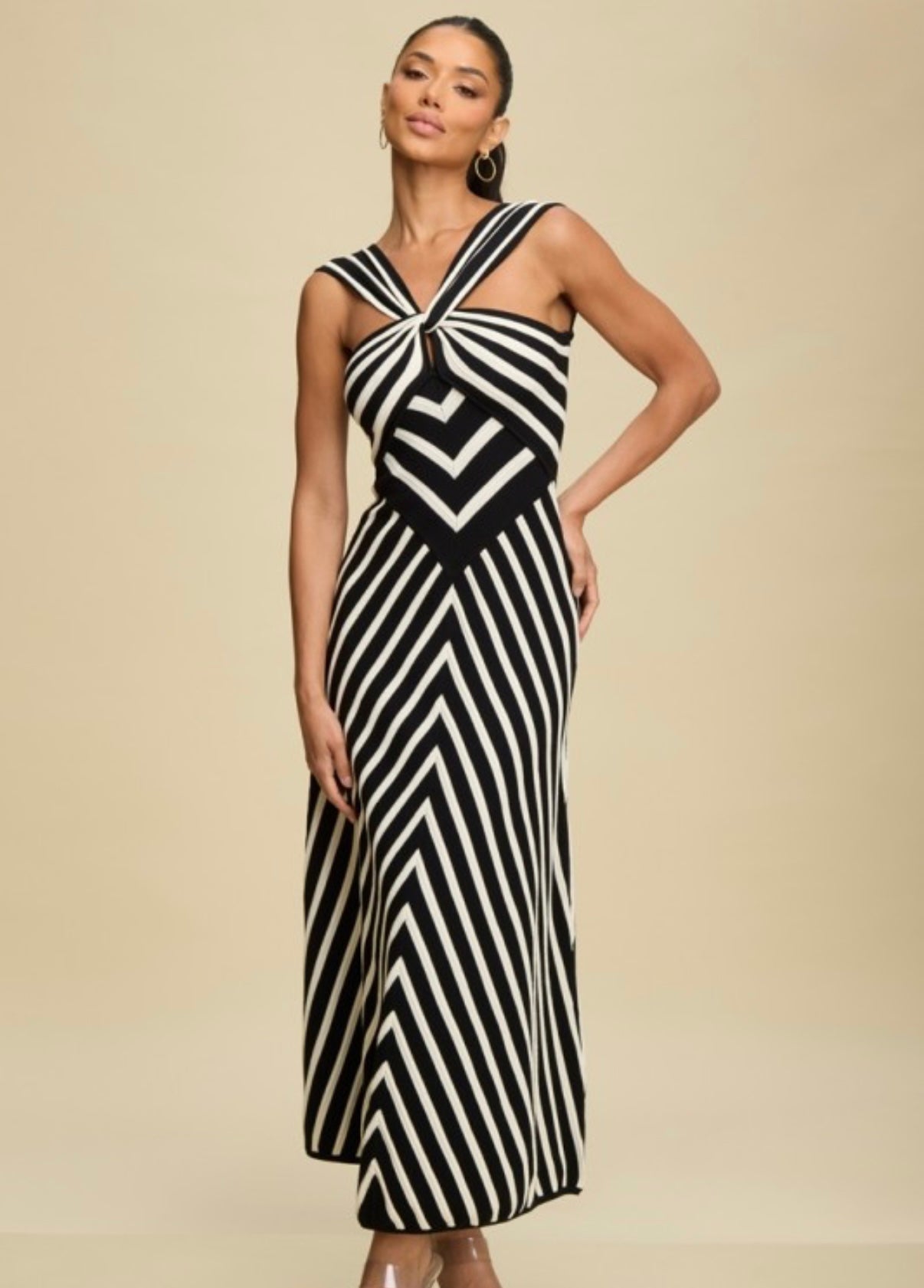 Striped Knit Dress