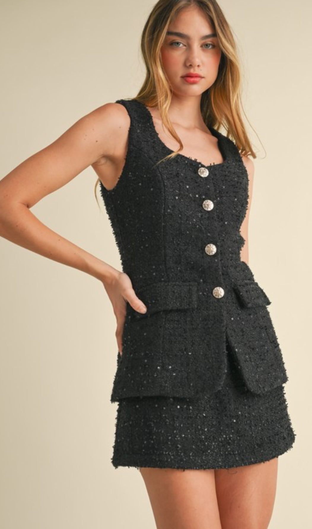 Button Detail Dress
