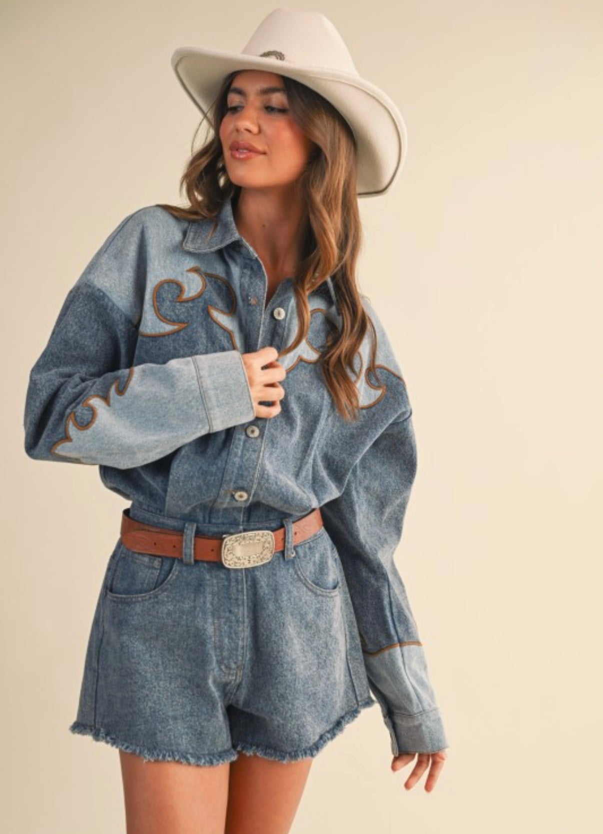 Carolina Denim Romper