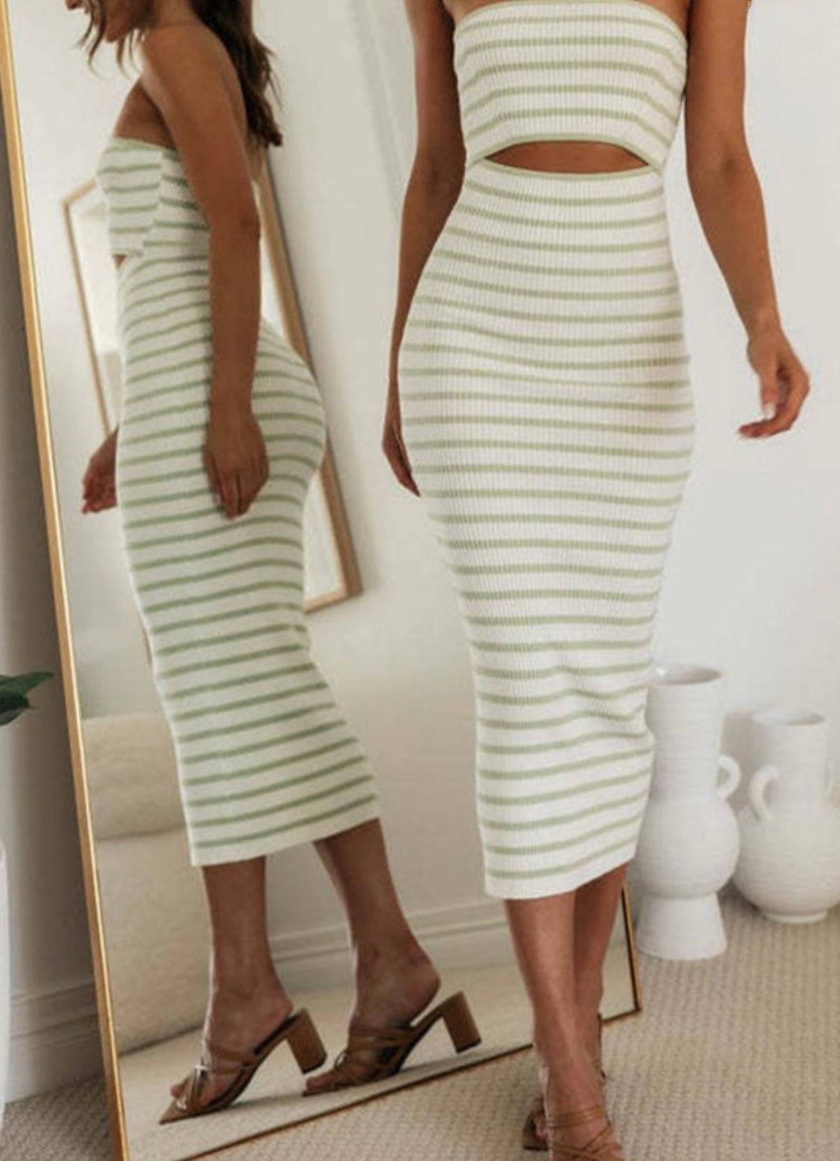 Knit Stripes Dress