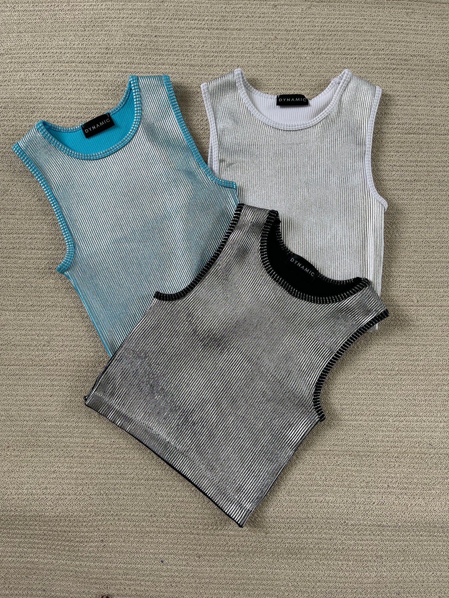 Silver Crop Top