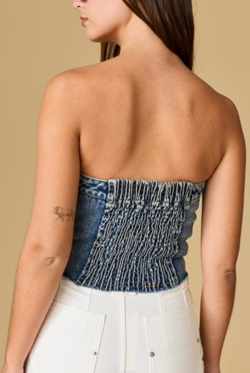 Timeless Denim Corset Top