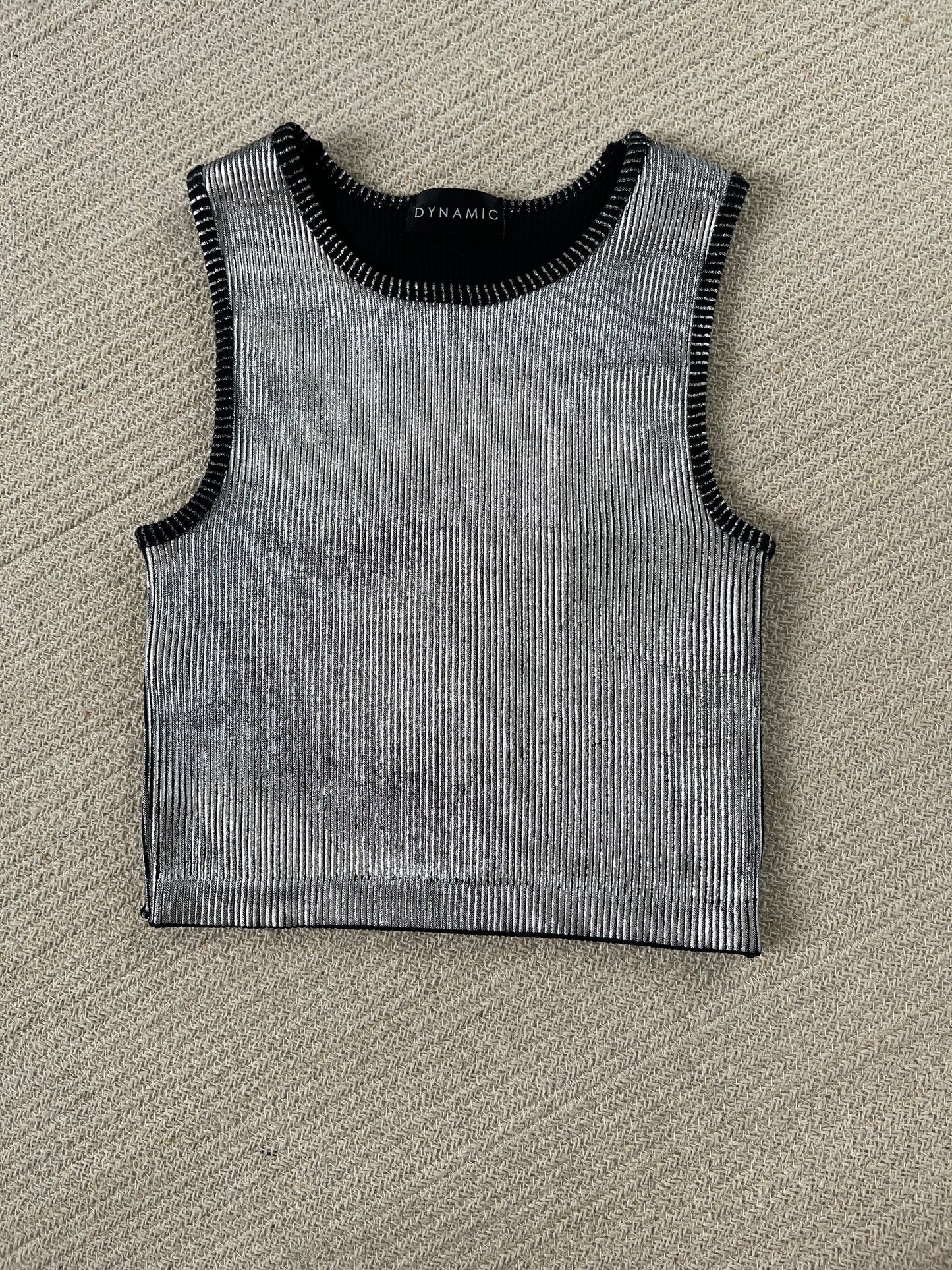 Silver Crop Top