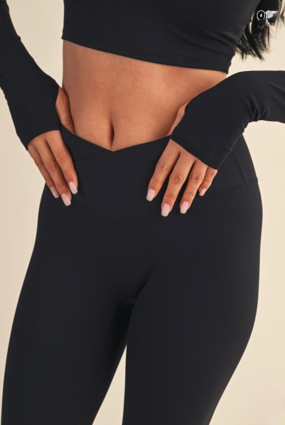 Crossover Black Leggings
