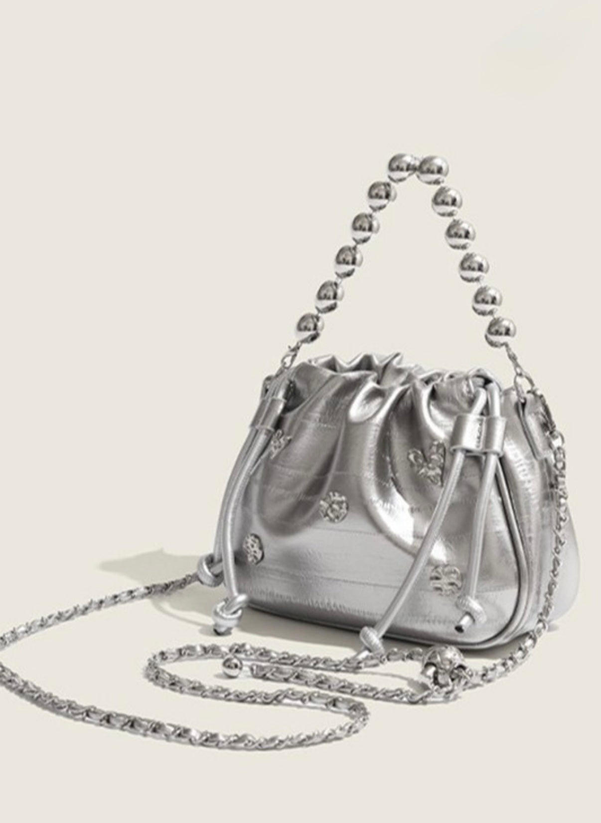 Bucket Silver Bag