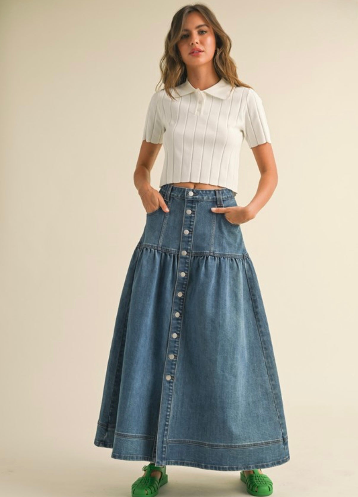 Maxi Denim Skirt