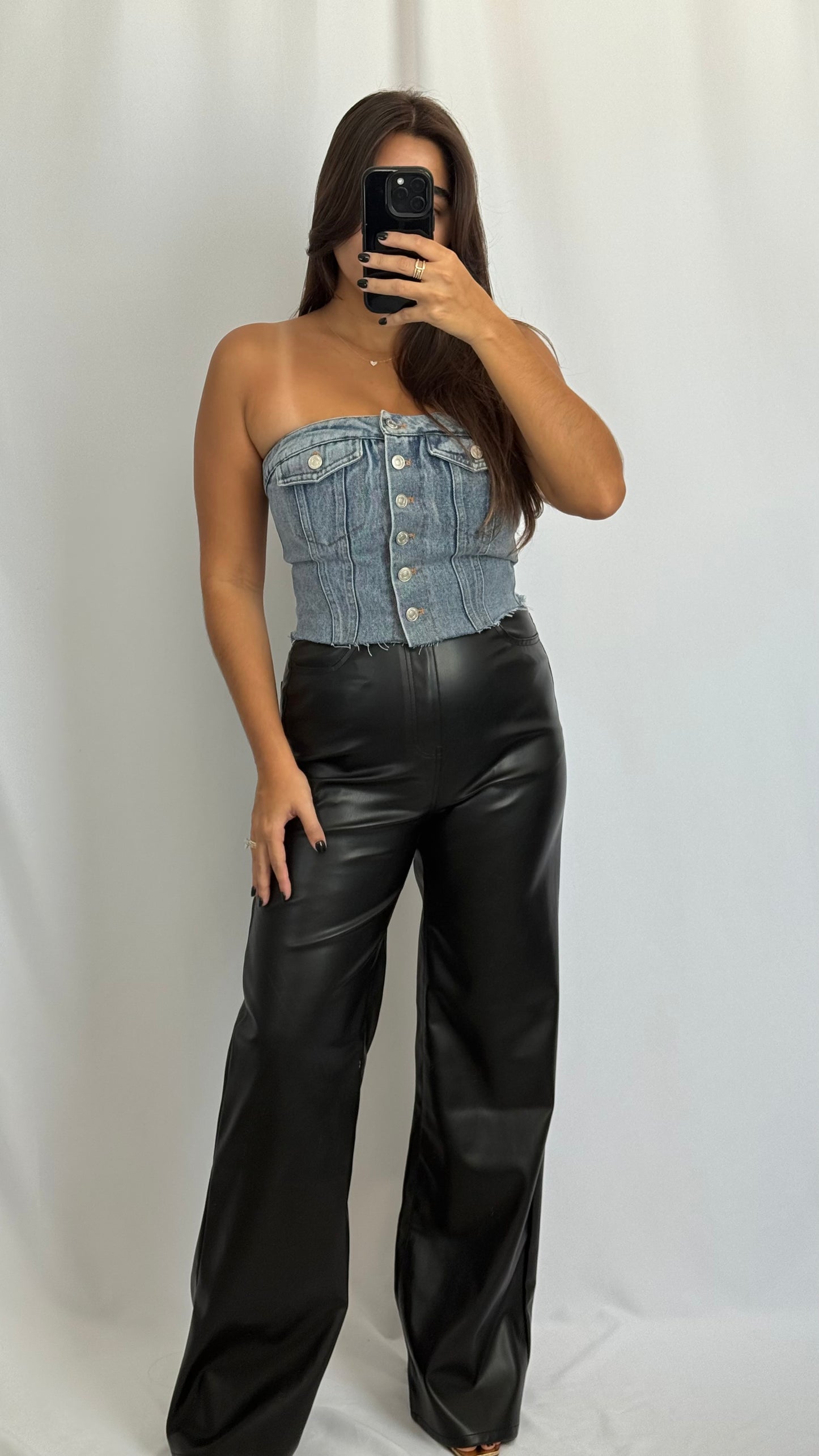 Timeless Denim Corset Top