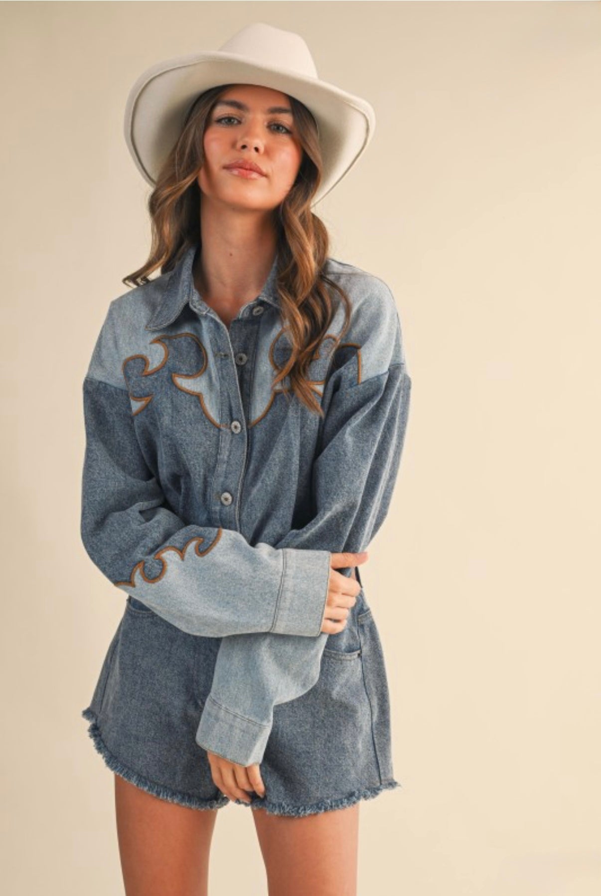 Carolina Denim Romper