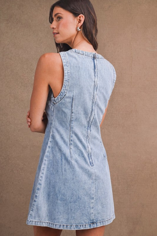 Light Denim Mini Dress