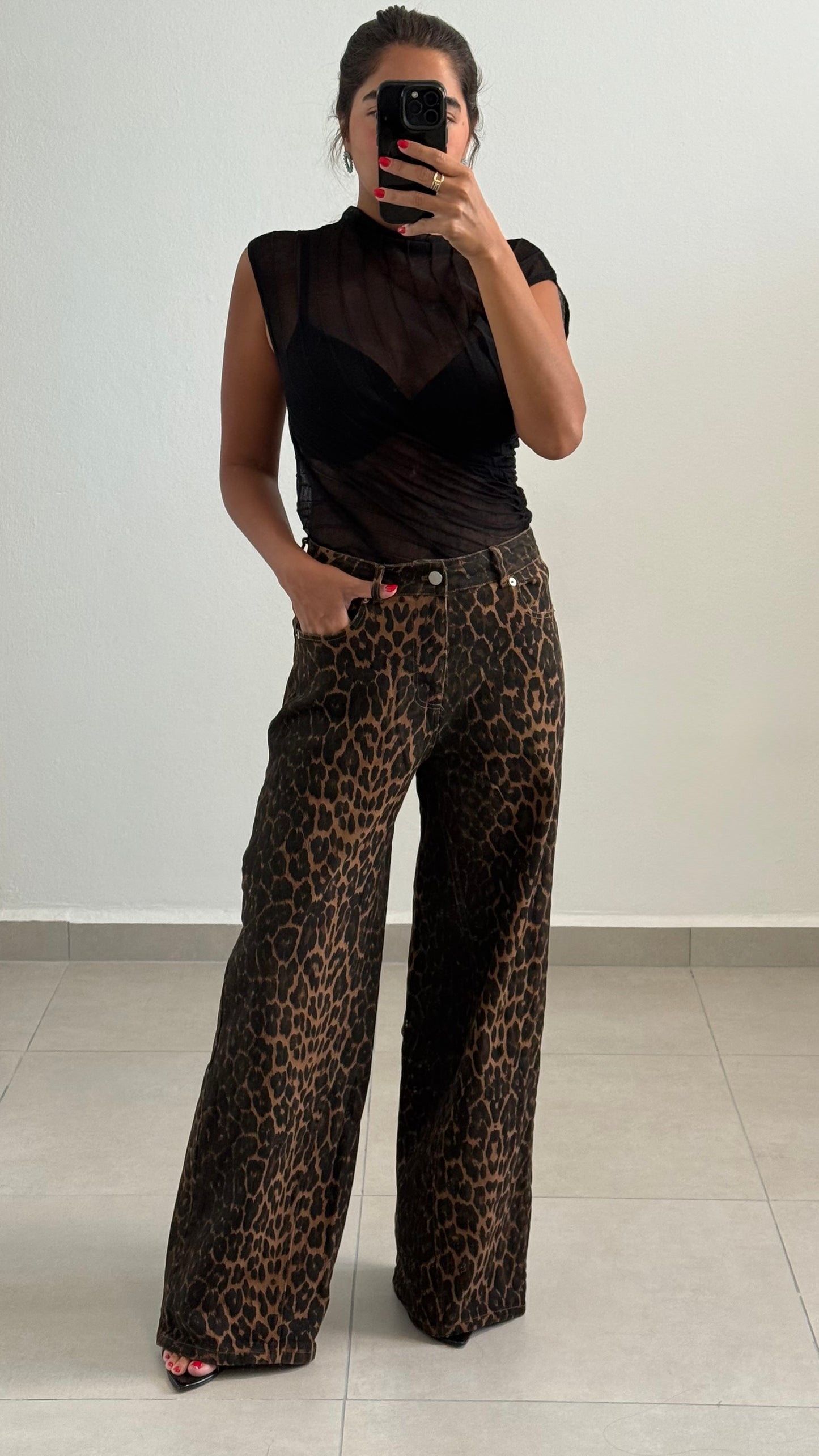 Leopard Jeans