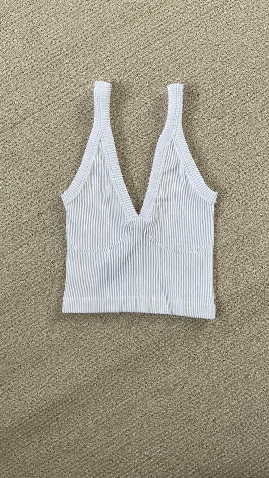 Basic Ribbed Cami Crop Top