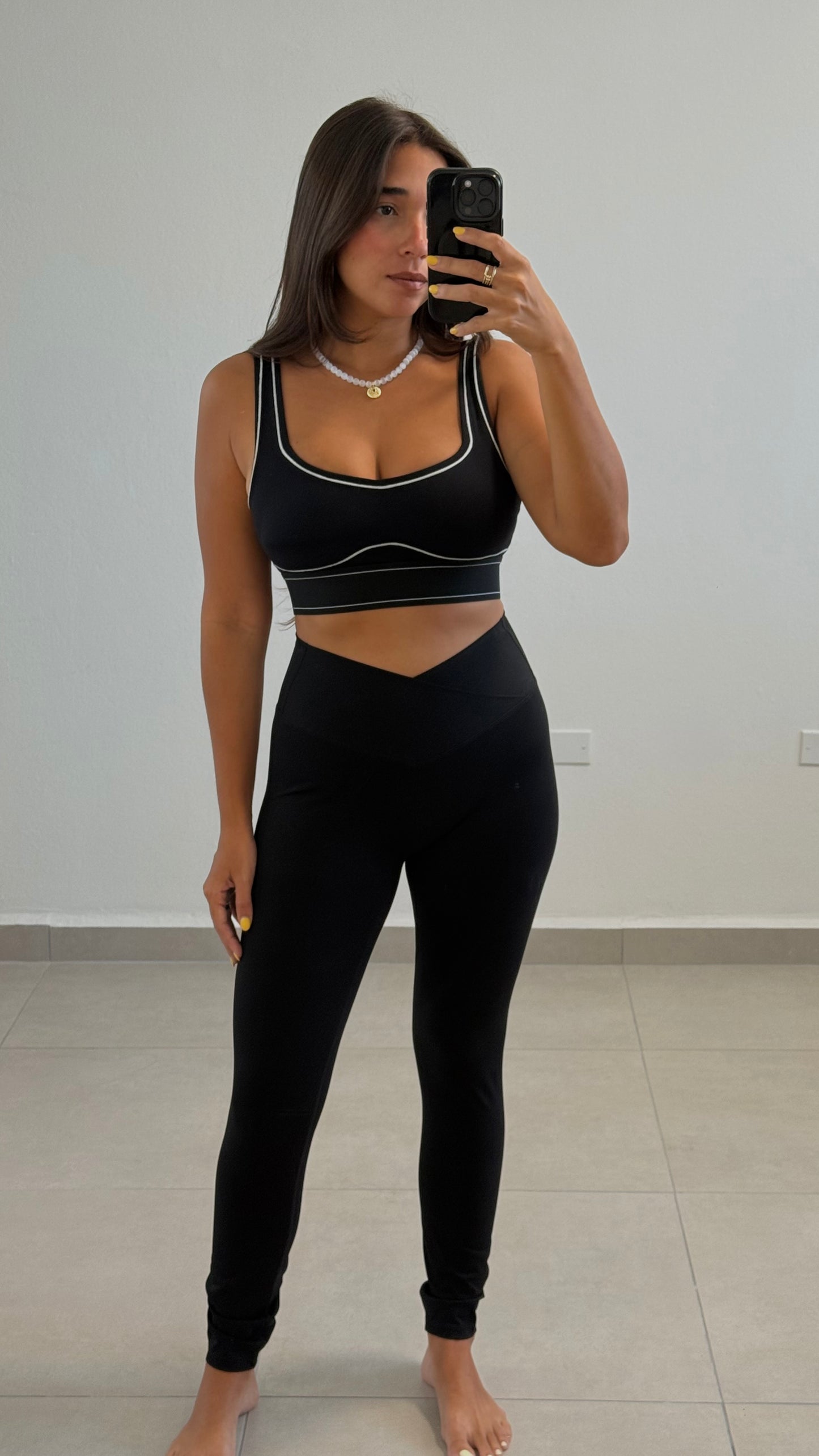 Crossover Black Leggings