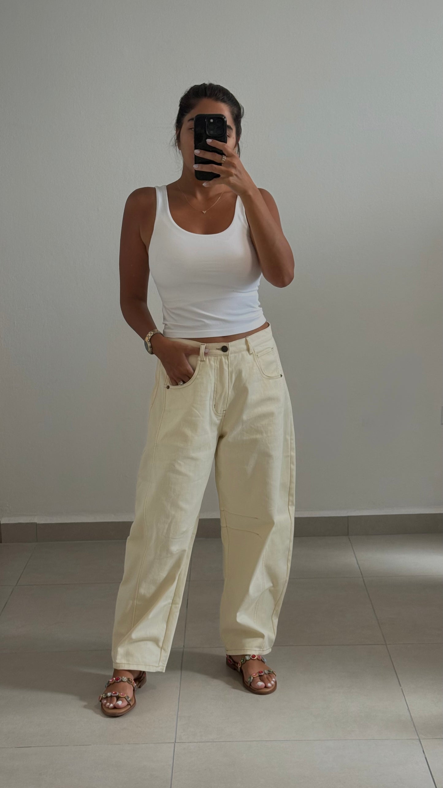 Maria Barrel Jeans