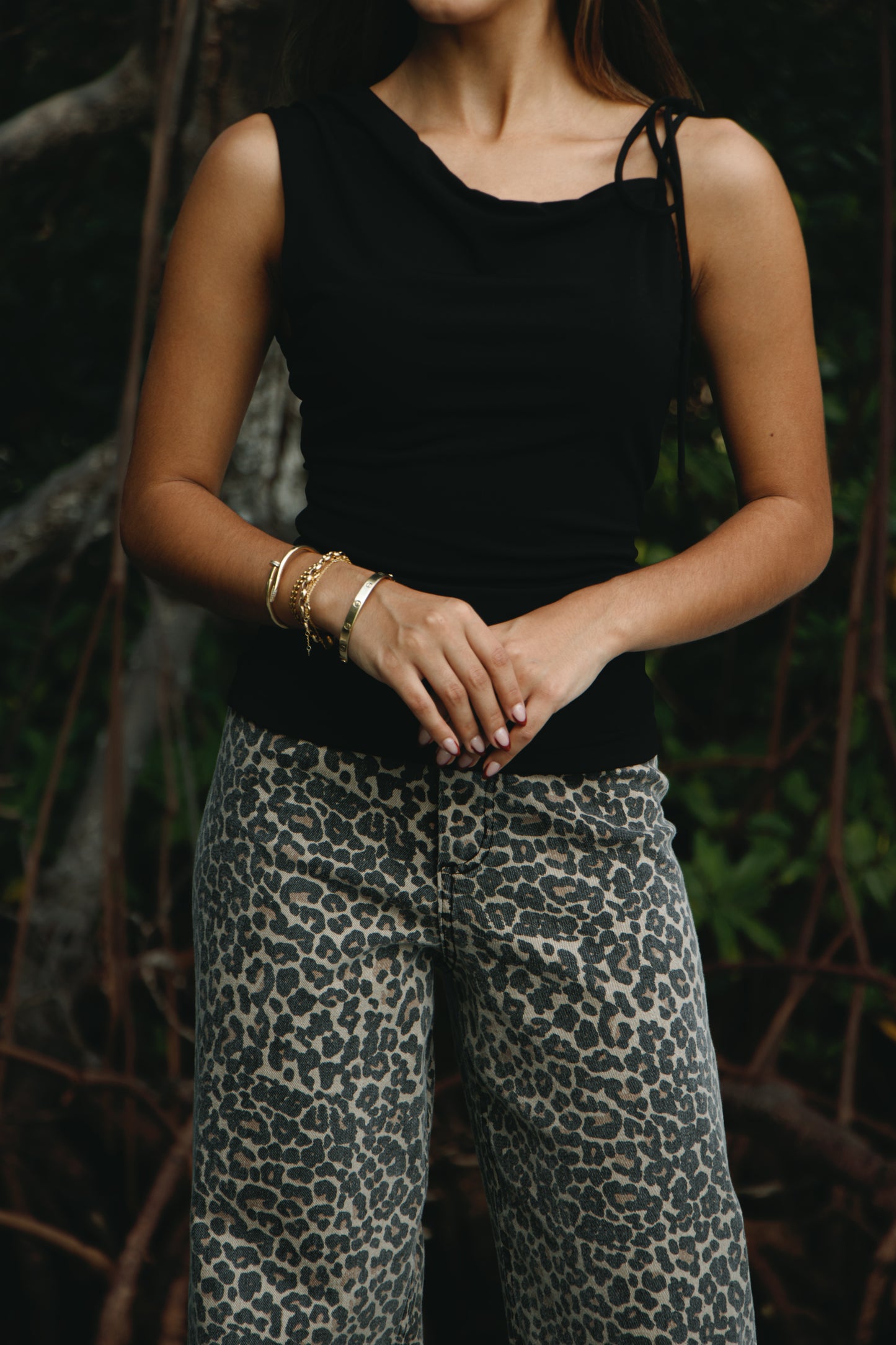 Black Asymmetrical Top