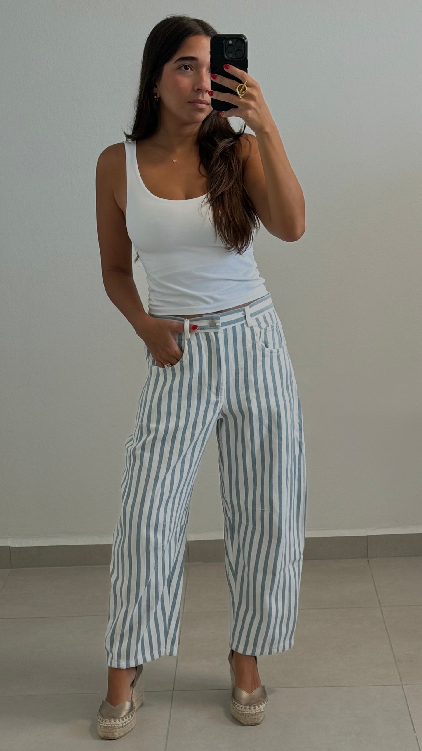Nautical Barrel Jeans
