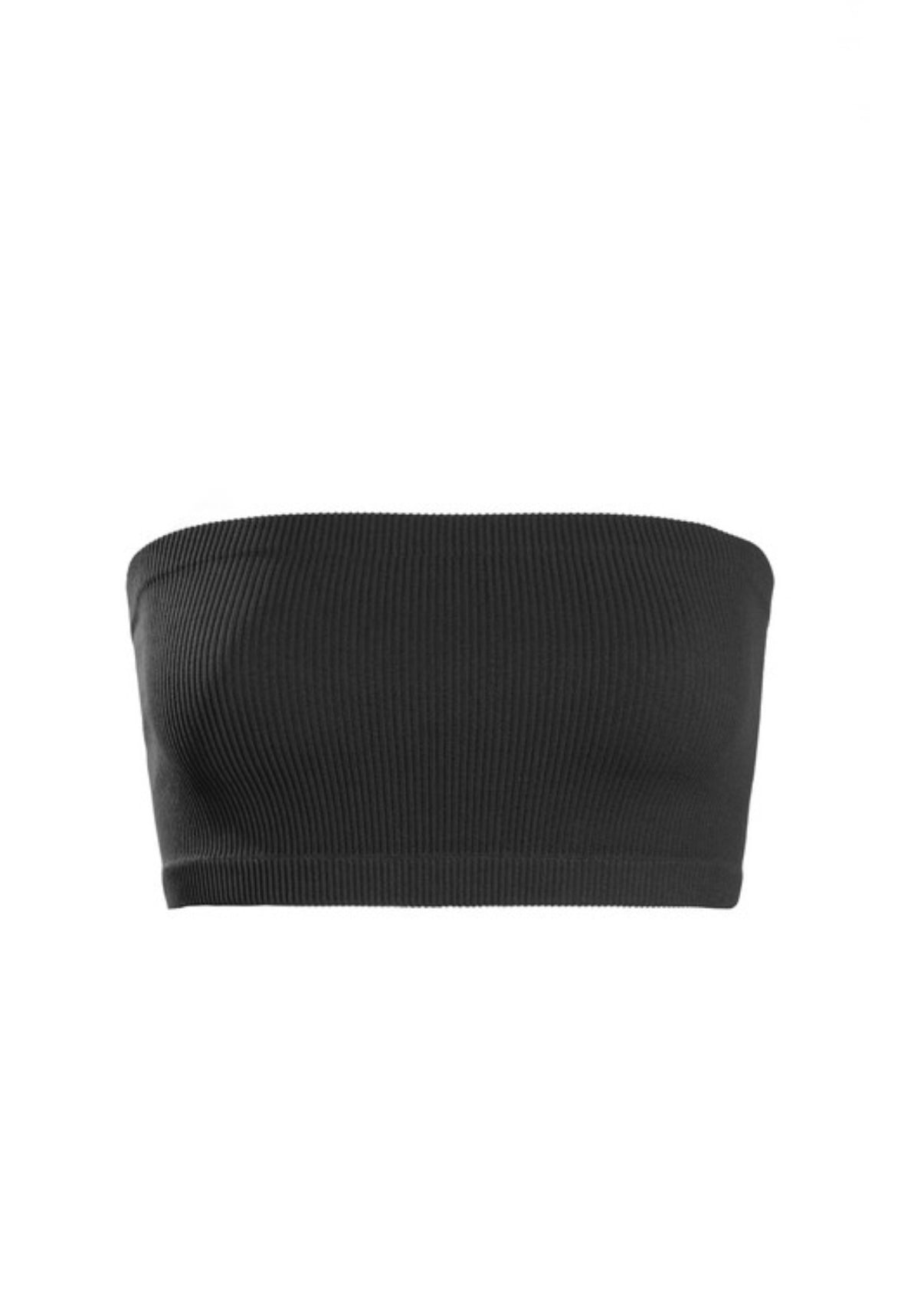 Ribbed Bandeau Top