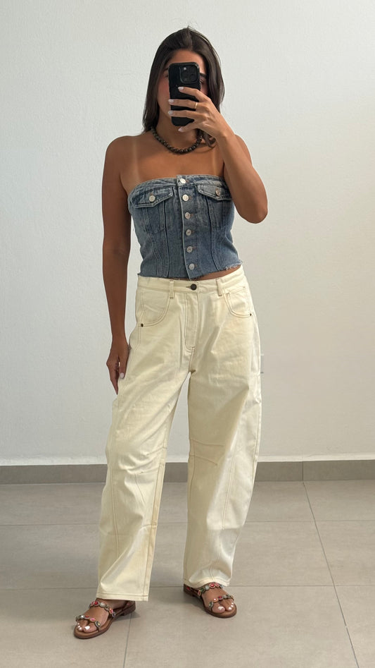 Timeless Denim Corset Top
