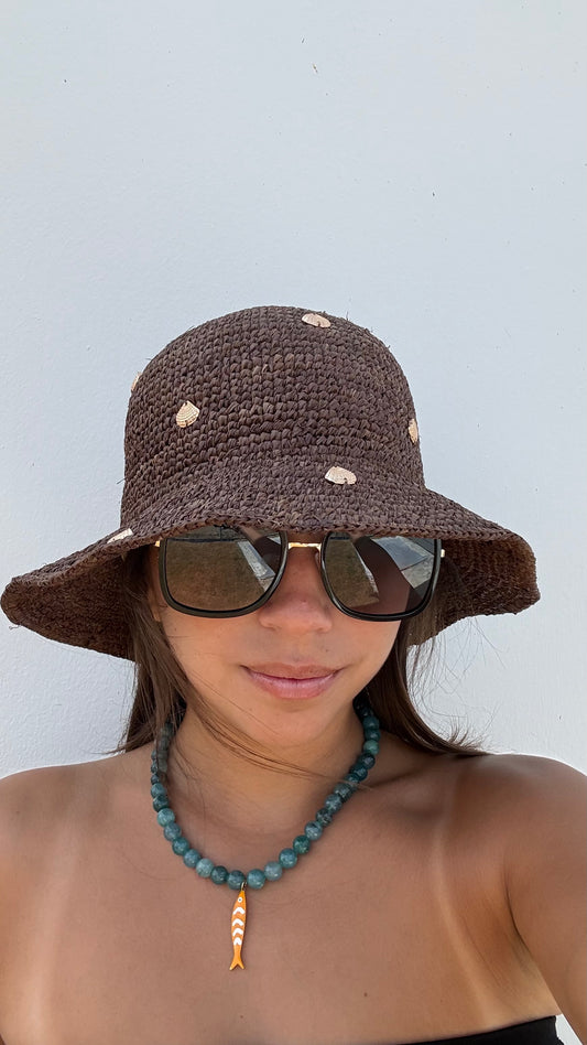 Gold Shell Beach Hat