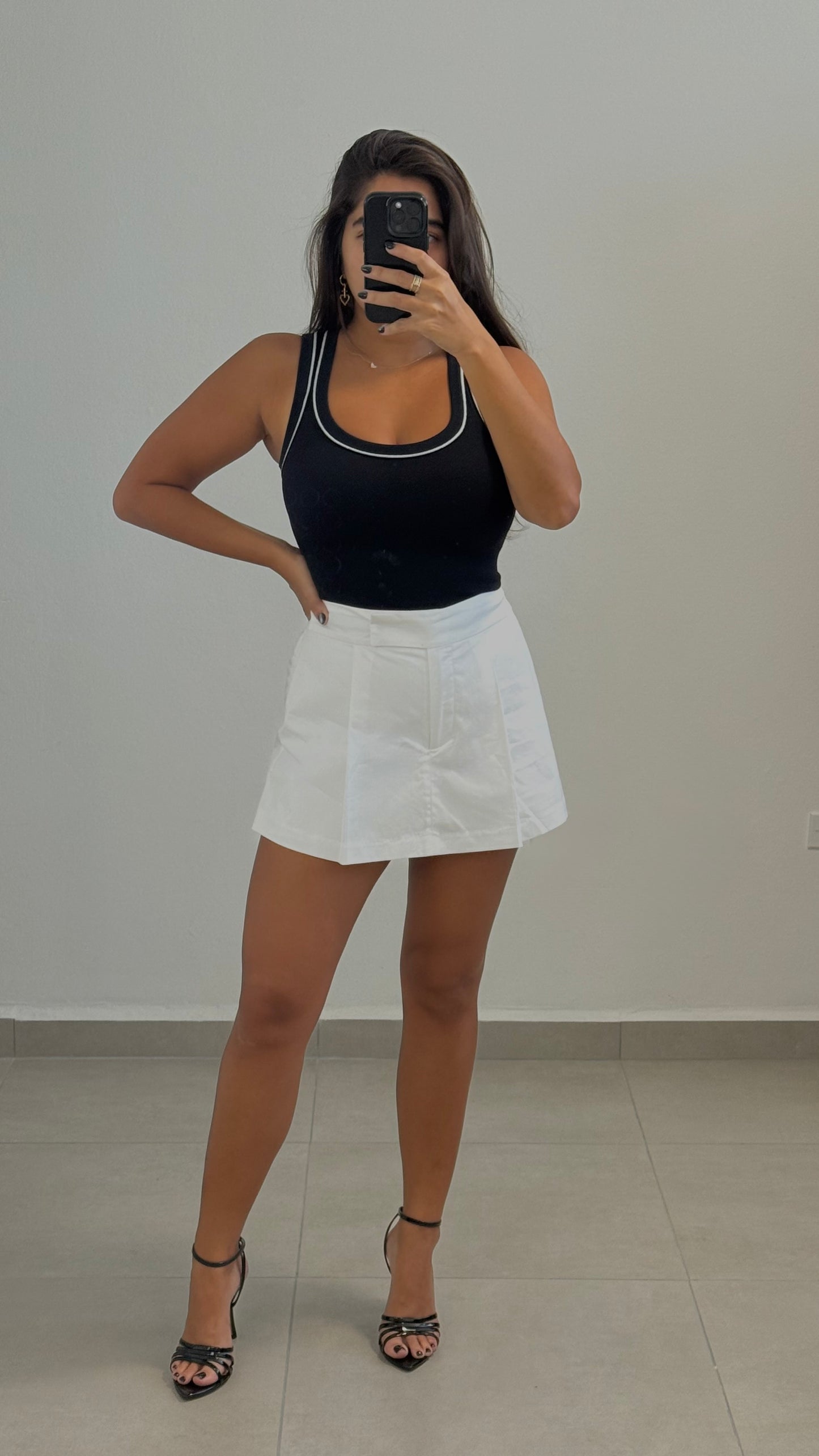 Pleated Mini Skort