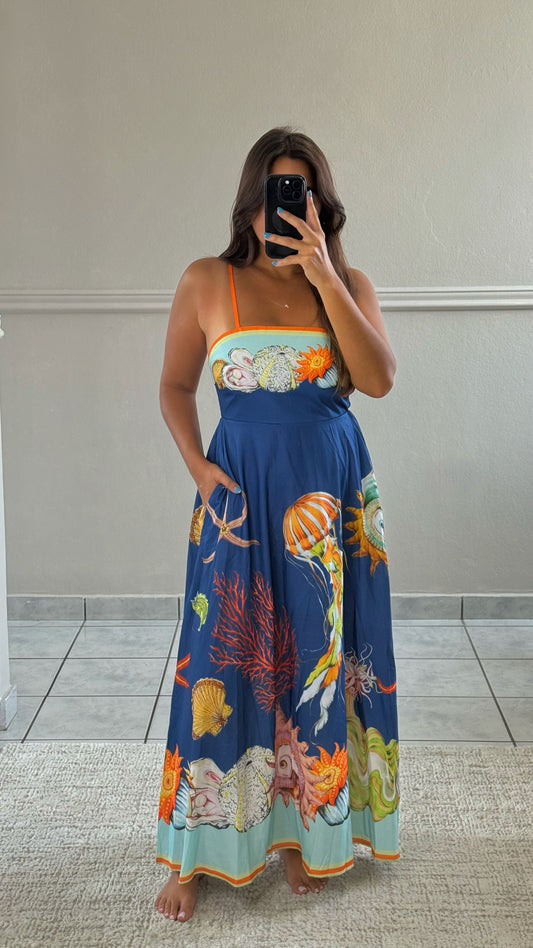 Ocean Muse Maxi Dress