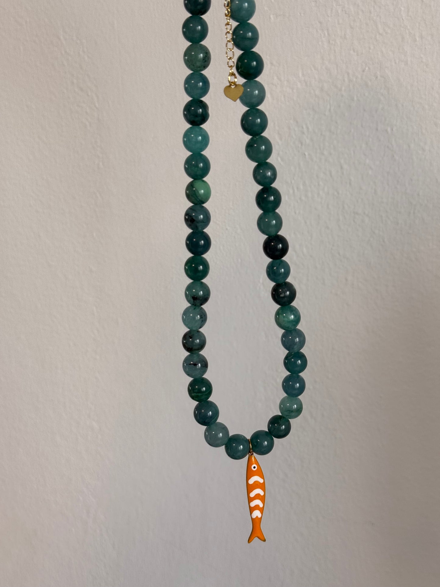 Orange Fish Necklace
