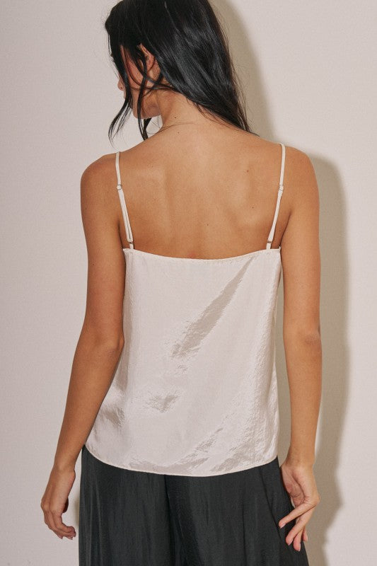 Cream Sleeveless Top