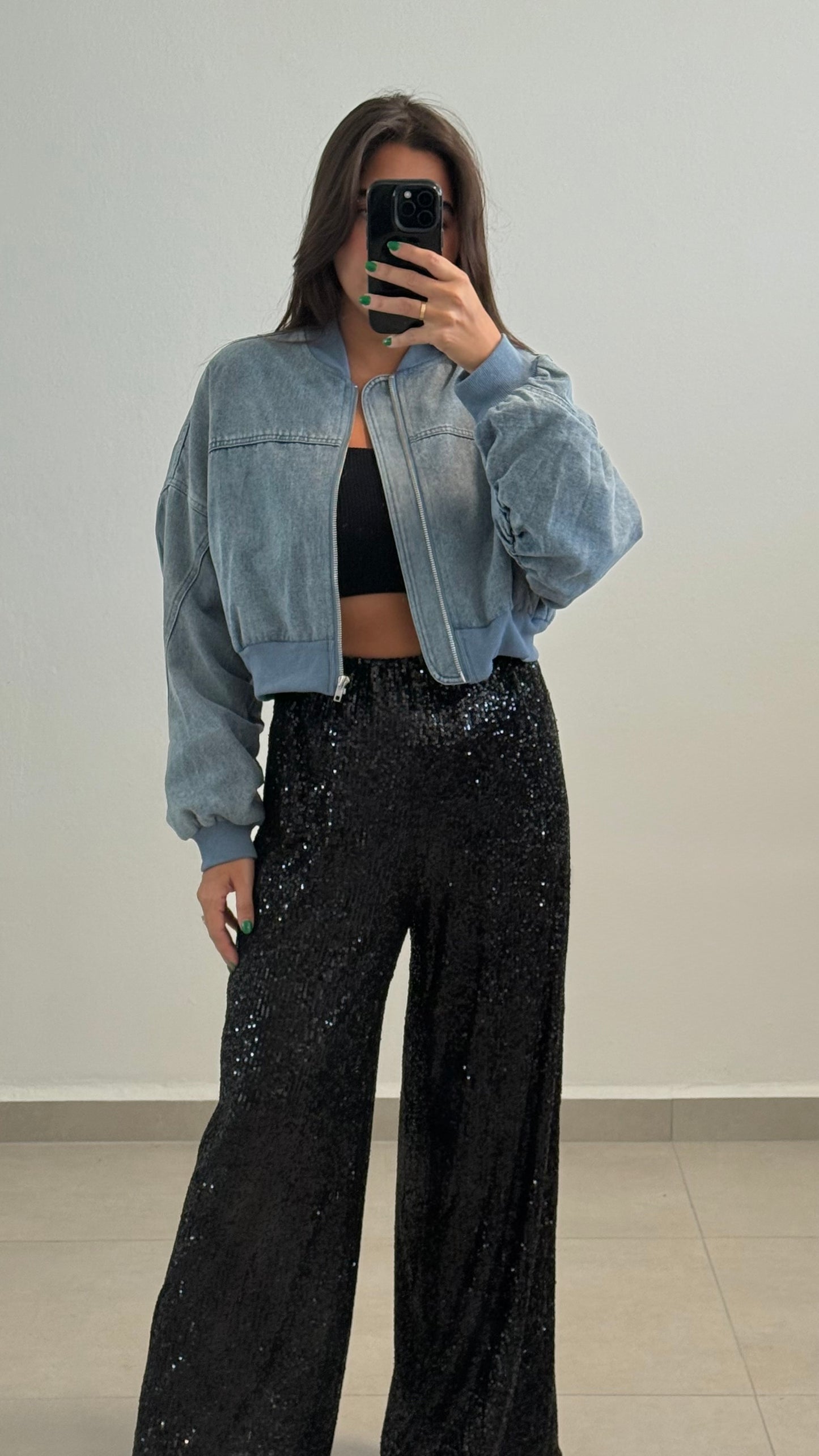 Bomber Denim Oversized Jacket