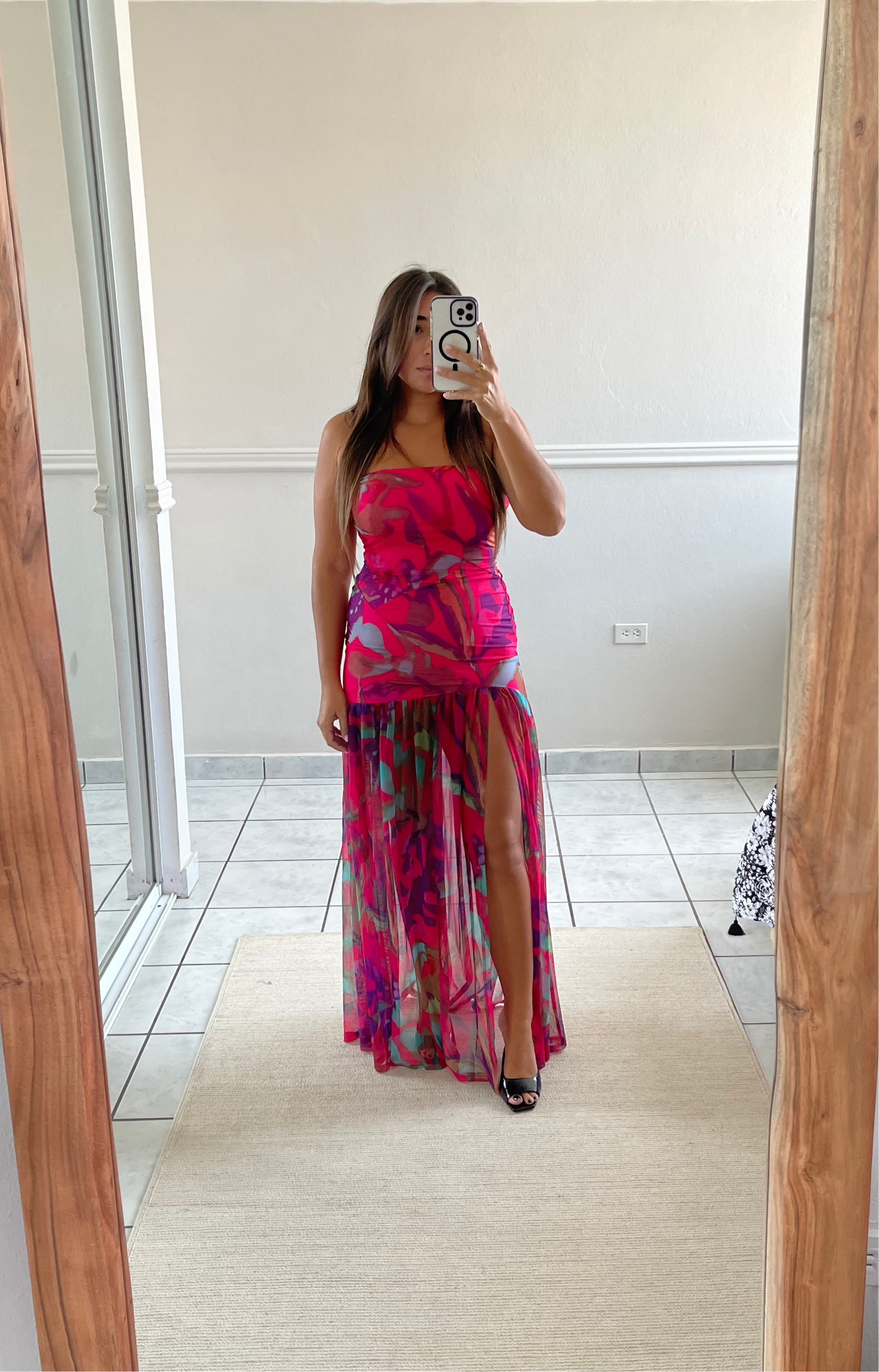 Tube Floral Maxi Dress