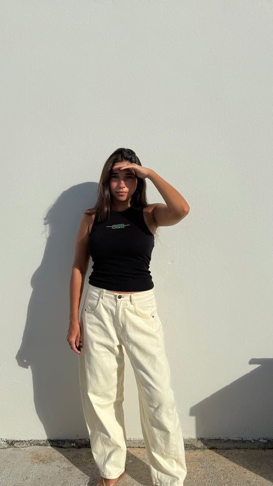 Olives Black Tank Top