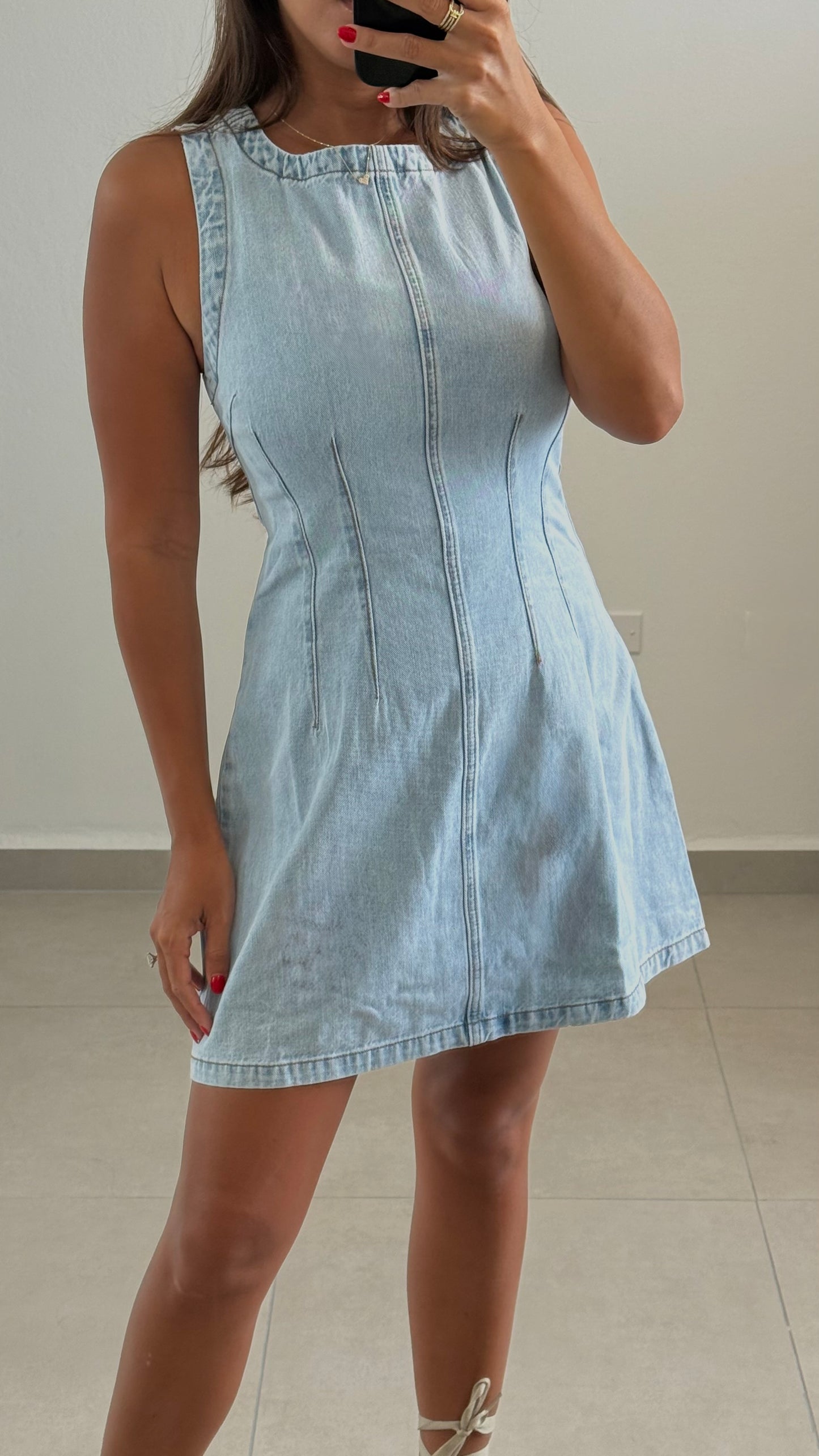 Light Denim Mini Dress