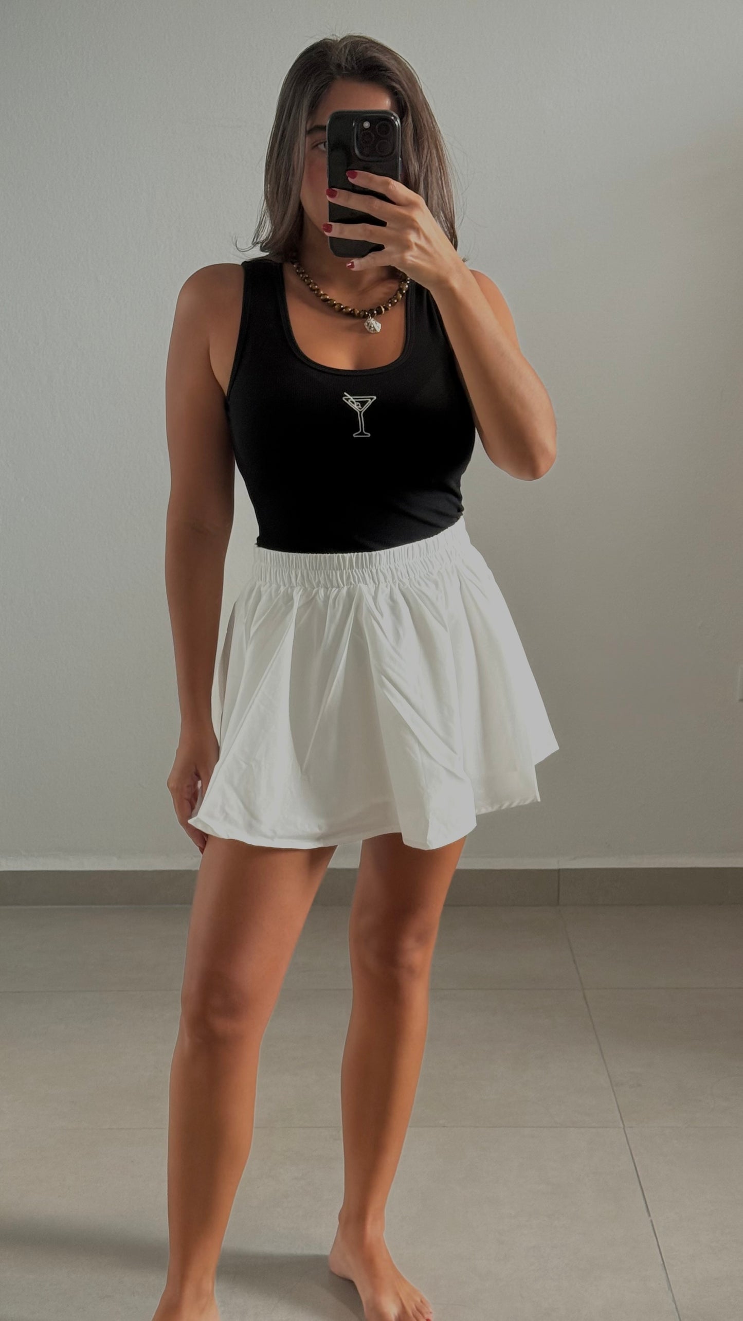 White Mini Skirt