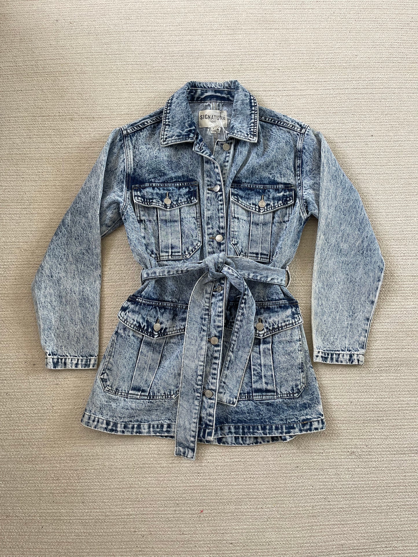 Denim Cargo Dress