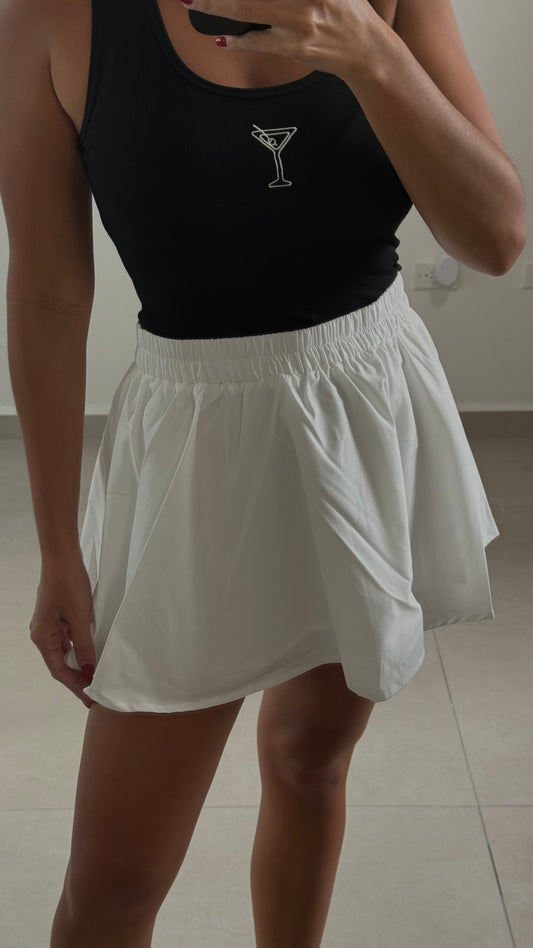 White Mini Skirt