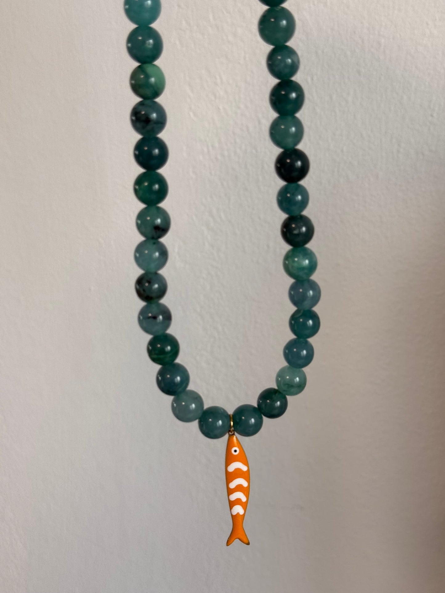Orange Fish Necklace