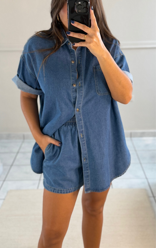 Oversized Denim Set