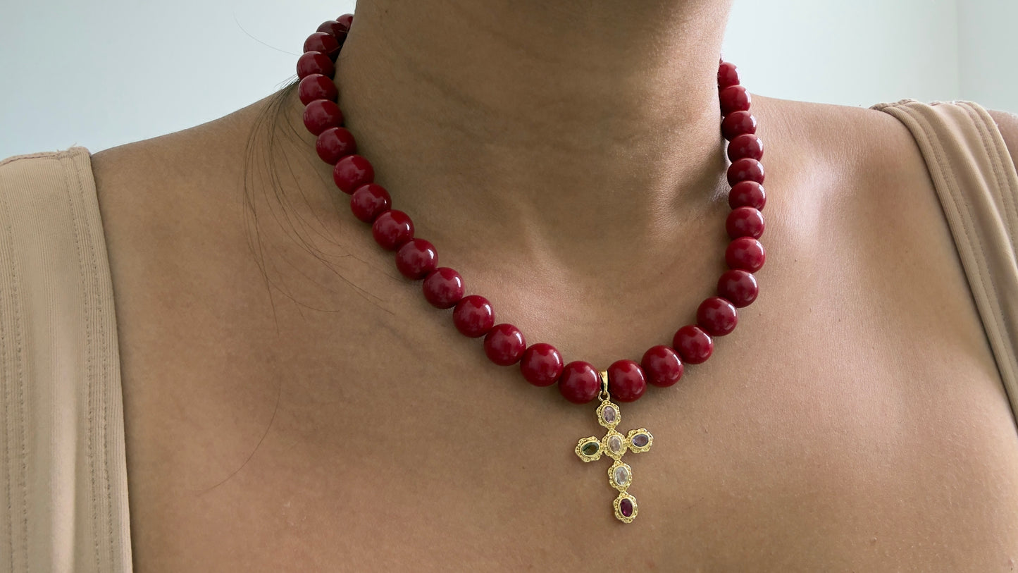 Victoria Red Necklace
