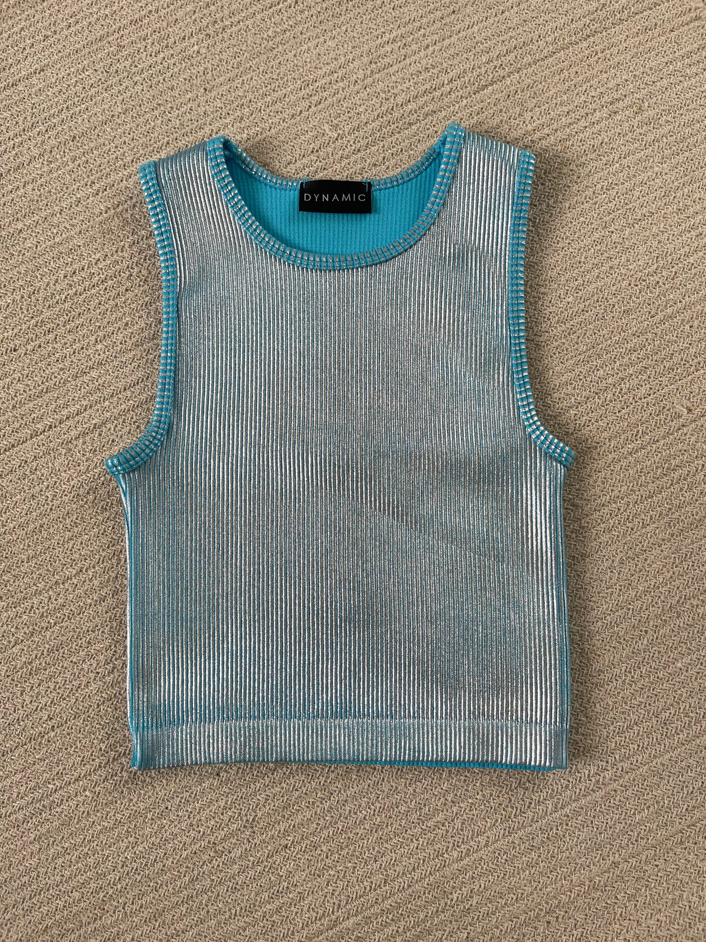 Silver Crop Top