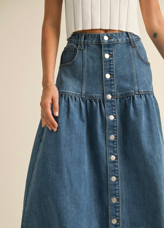 Maxi Denim Skirt