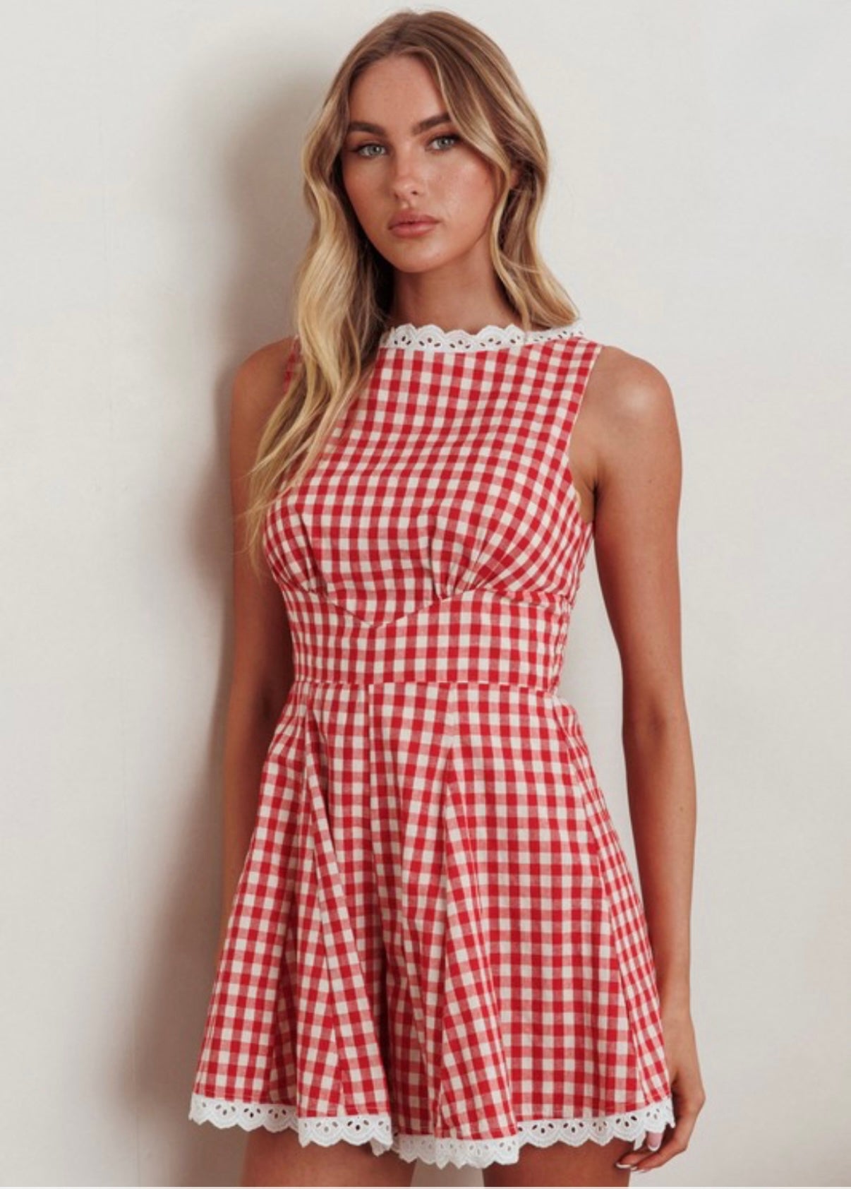 Gingham Romper